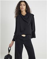 River Island Womens Black Top Size 8