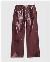 River Island Womens Red Straight Jeans 4 XS Petite