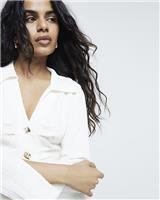 River Island Womens Beige Long sleeved Shirt 6 Petite