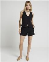 River Island Womens Black Waistcoat Size 8