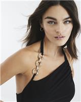 River Island Womens Black Midi Halter Neck Dress Size XS