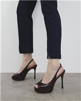 River Island Womens Red Synthetic Heeled Sandals Size UK 3