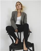 River Island Womens Black Ponti Short Leggings 10 Petite