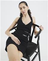River Island Womens Black Mini Halter Neck Dress Size XS