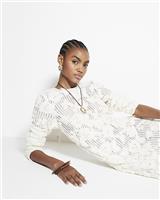 River Island Womens Beige Maxi Sun Dress Size XS