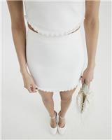 River Island Womens White Mini Bodycon Skirt Size 10