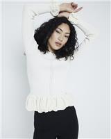 River Island Womens Beige Long sleeved Top Size 10