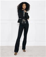 River Island Womens Black Denim Flared Jeans 6 Short