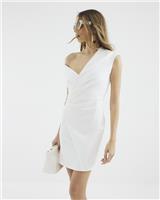 River Island Womens White Mini Wrap Dress Size XL