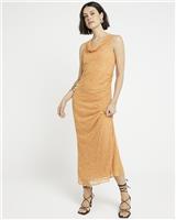 River Island Womens Orange Maxi Dress Size 6