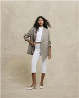 River Island Womens White Denim Straight Jeans Size 16