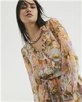 River Island Womens Orange Viscose Playsuit Size 10