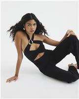 River Island Womens Black Jumpsuit Size M