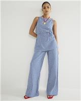 River Island Womens Blue Flared Trousers Size XS