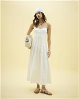 River Island Womens White Midi Dress Size 8