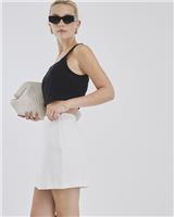 River Island Womens White Mini Bodycon Skirt Size 18