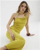 River Island Womens Green Maxi Bodycon Dress Size S