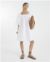 River Island Womens White Knee length Dress 10 Petite