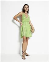 River Island Womens Green Short Shift Sequin Dress Size 10