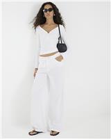 River Island Womens White Jeans 14 Regular