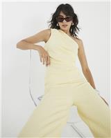 River Island Womens Yellow Flared Trousers Size M