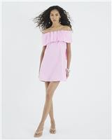 River Island Womens Pink Cotton Short Dress Size 14