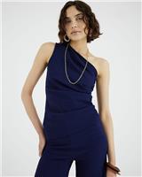 River Island Womens Navy Sleeveless Top Size S