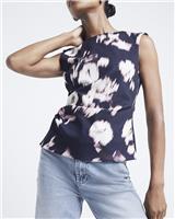 River Island Womens Black Scuba Sleeveless Tank Top Size 18