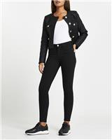 River Island Womens Black Denim Skinny Jeans 6 Short