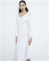 River Island Womens Cream Midi Bodycon Dress Size 10