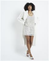 River Island Womens Cream Mini A Line Skirt Size 6