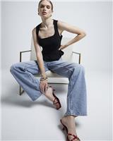 River Island Womens Black Sleeveless Top Size 12