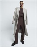 River Island Womens Brown Cotton Long sleeved Shell Top Size 8