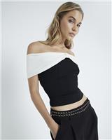 River Island Womens Black Sleeveless Bandeau Top Size 14