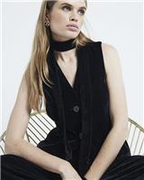 River Island Womens Black Waistcoat Size 8