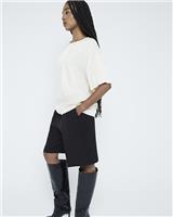 River Island Womens Beige Satin Short sleeved T-shirt Size 16