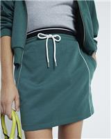 River Island Womens Green Cotton Mini Pencil Skirt Size M