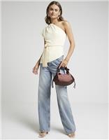 River Island Womens Yellow Sleeveless Tank Top Size 6