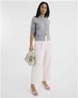 River Island Womens Pink Straight Trousers 4 Petite