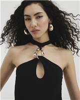 River Island Womens Black Bodysuit (top) Size L