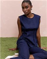 River Island Womens Blue Sleeveless Top Size 6