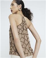 River Island Womens Gold Sleeveless Camis Top Size 10