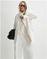 River Island Womens Cream Peacoat Coat Size 6