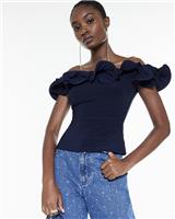 River Island Womens Navy Sleeveless Top Size XS