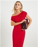 River Island Womens Red Midi Wrap Dress M Petite