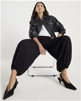 River Island Womens Black Loose Fit Trousers Size L