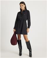 River Island Womens Black Mini A line Dress Size 8