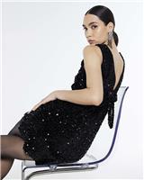 River Island Womens Black Mini A line Dress Size L