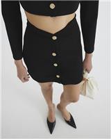 River Island Womens Black Mini Pencil Skirt Size S