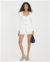 River Island Womens Cream Poly/Elastane Casual Blazer Size M